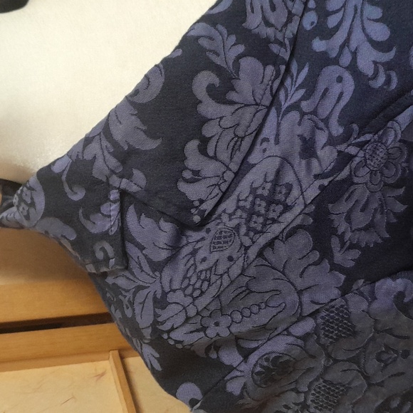 Tommy Bahama blue floral blazer/jacket and scarf set size 8/10 M - Picture 3 of 13